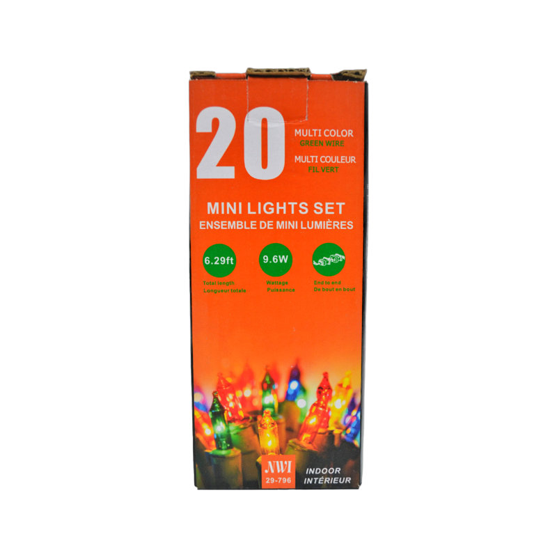 Guirlande de 50 lumières, L 6,29 pi, 20
