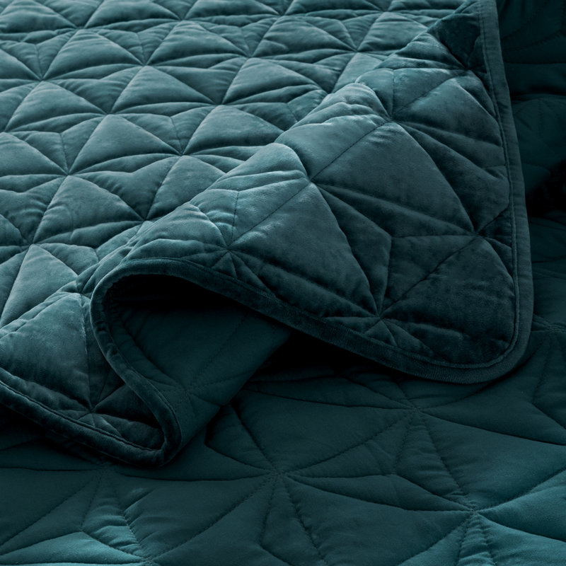 Ensemble de literie de courtepointe HoneiLife, Grand lit, Vert