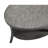 Contemporary Oval Shelf Coffee Table, Gray