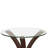 Castillo Glass Side Table, Curved Base