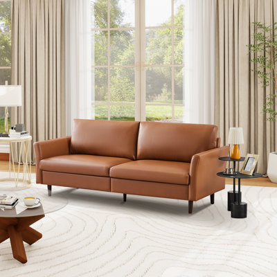 80.3'' Faux Leather Sofa
