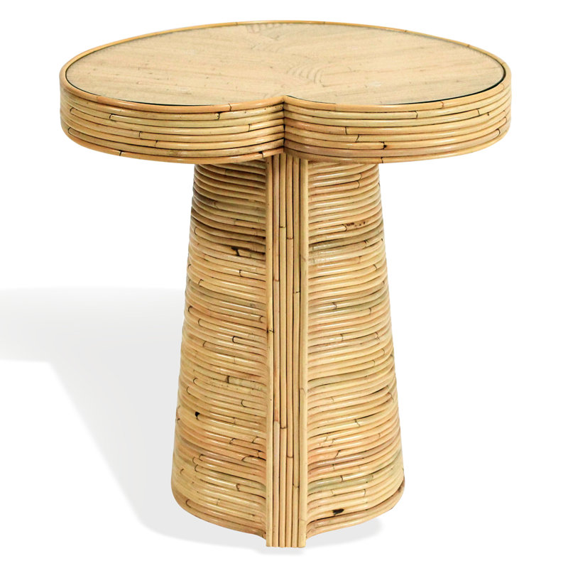 Grande table d'appoint en rotin Nile