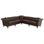 Canapé modulaire pour salon, canapé Chesterfield moderne réversible en forme de L avec accoudoirs roulés et têtes de clou, canapé capitonné à 5 places pour le similicuir en petit ou grand espace-1377003024