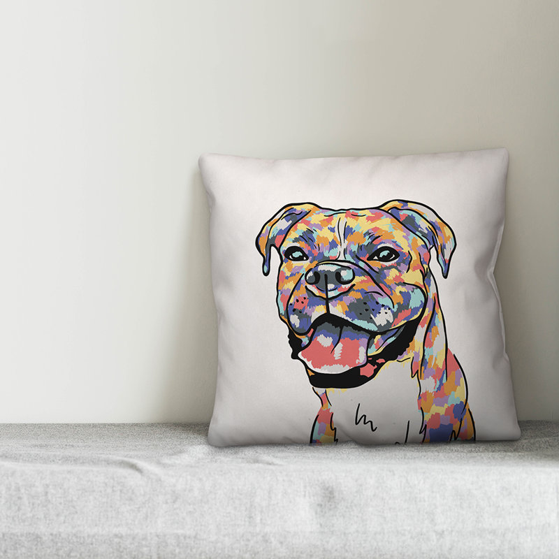  Coussin Boxer, 16 po x 1 po, Pas de bourre