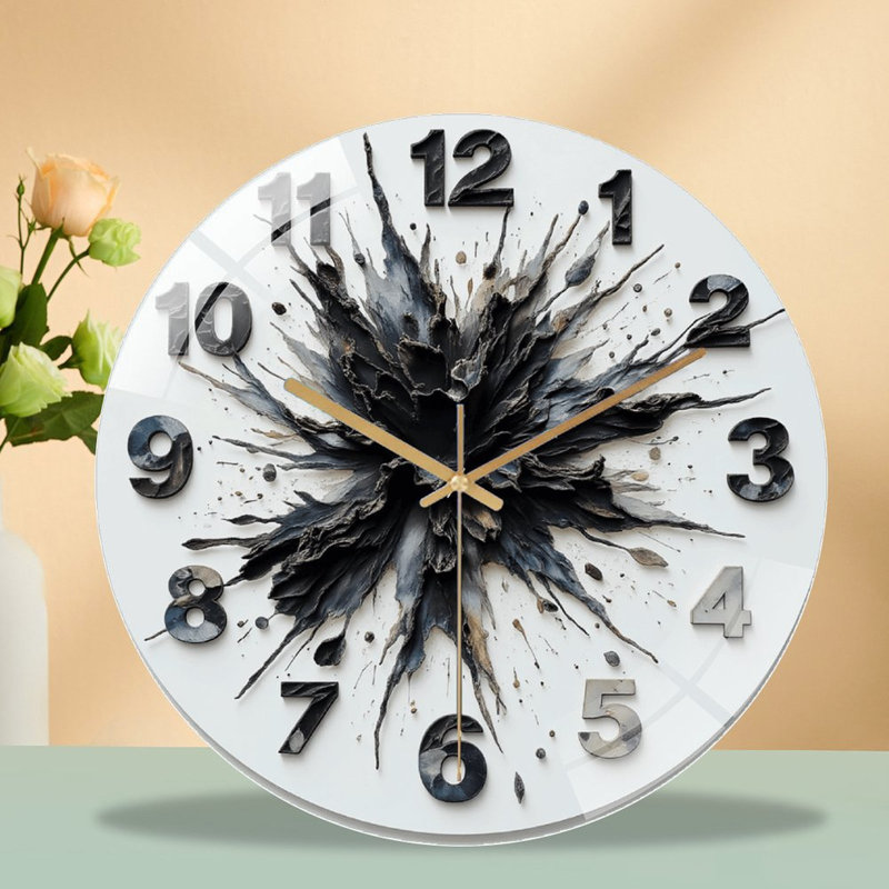 Horloge murale unique 12 po