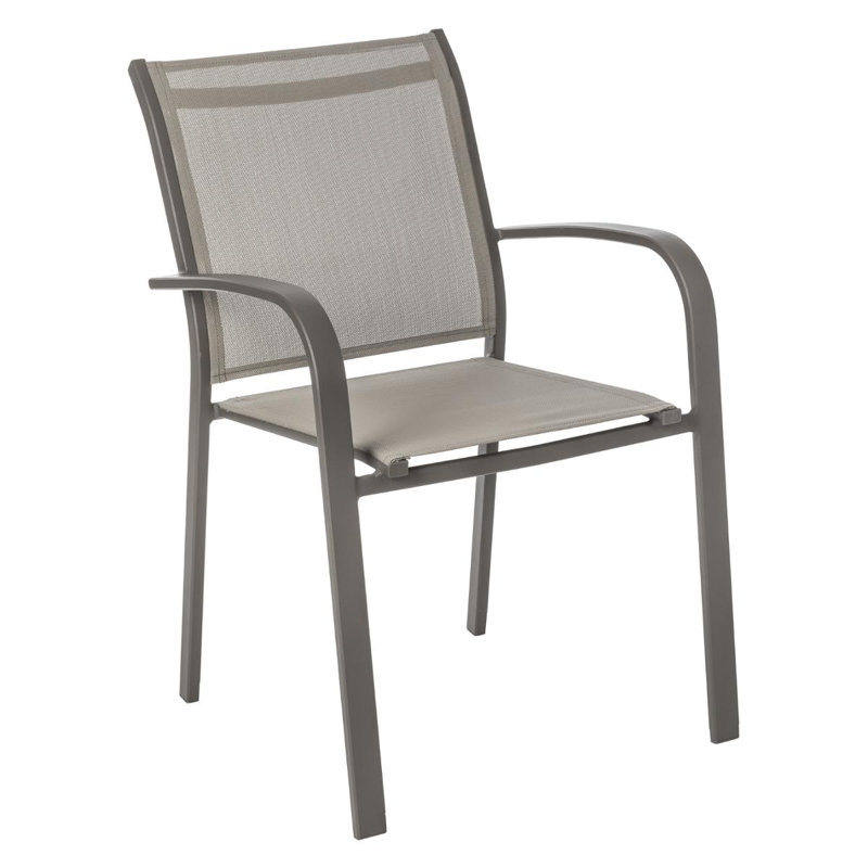 Svartalfheim Stacking Patio Dining Armchair, Brown, Dark Brown
