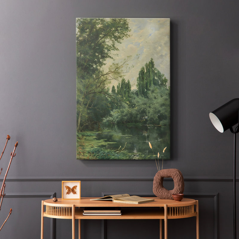 Paysage rétro CXCIX - galerie Cavas, H 18 po x l 12 po
