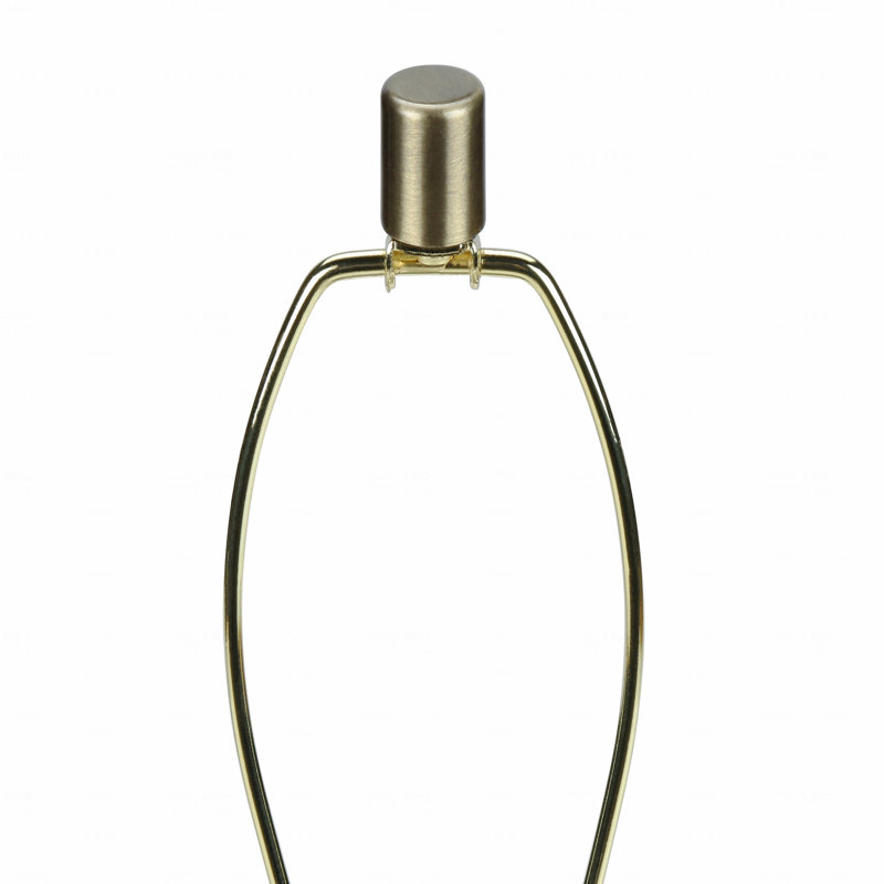 Lampe de table - H 27 po, en céramique, abat-jour beige, Crème, Blanc