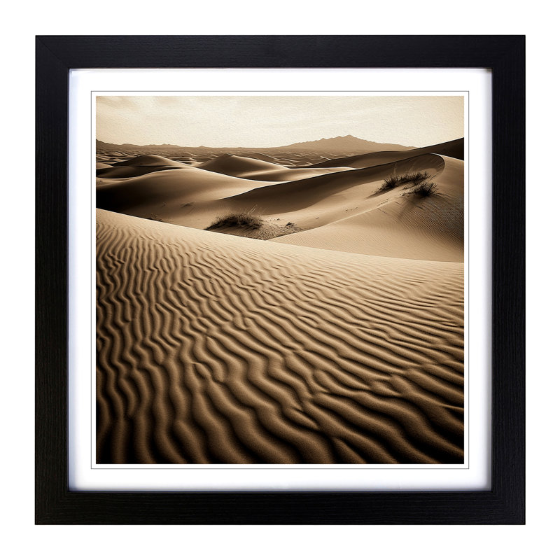 Desert Photograph - Framed Print, Black