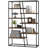 71" Tall Bookshelf With Heavy-duty Metal Frame 7-tier Industrial Etagere Bookcase
