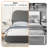 Modern Boucle Upholstered Bed with Adjustable Curved Headboard-372263193-372263198