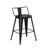Saddle Seat Counter & Bar Stool With Metal Frame(Set Of 4)-520410309-535021891