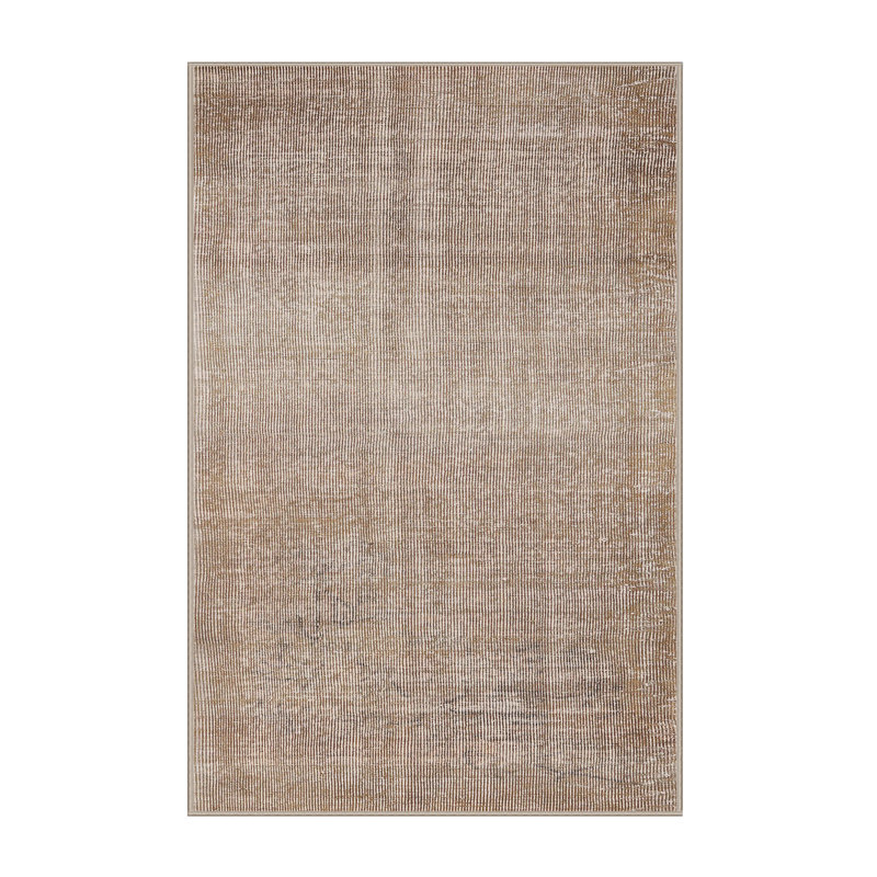 Tapis brun contemporain, Rectangle 4 pi x 6 pi