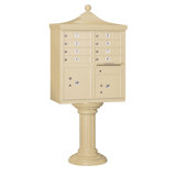 Regency 8 Door Rear Load Aluminum 4C Horizontal Cluster Multi-Unit Mailbox