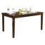 Table en placage de chêne pour la salle à manger - style transitionnel, finition, 6 finitions transitionnelles, placage, 36 po x 60 po, sièges 6