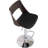 Bentwood Contemporary Modern Stylish Wood Back Adjustable Swivel Bar Stool With Diamond Quilted Finish Curved Seat And Back, Weathered Oak