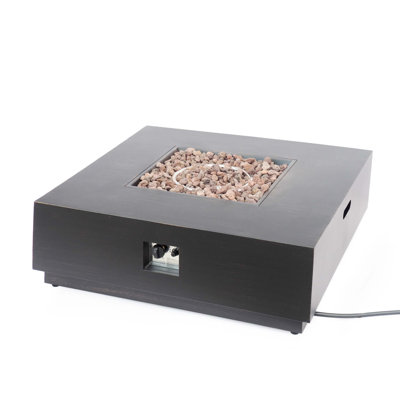 40'' Square Iron Fire Pit - 50 000 Btu (Tank Cover Not Included)