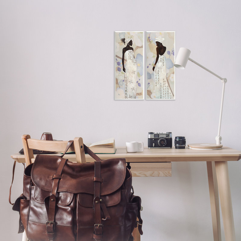  Ensemble de plaques murales élégantes «Neutrals Women» par Janet Tava