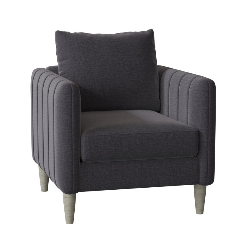 Kaveen Upholstered Armchair, Entice Honey, Espresso