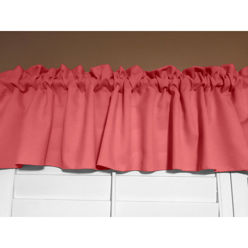 Cantonnière sur mesure l 58 po Pastorella, L 58 po x L 24 po, Corail