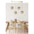 Elegant Gold Chandelier, Adjustable Height, Metal Body with Antique Coating, 25.6 x 25.6 x 27.6 inches | E27 Socket, Max 40W | Perfect for Dining Room, Living Room & Entryway | Stunning Decorative Lighting Fixture-691410765-691410764