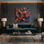 «Abstract Florals 49», art mural sur toile mauve-629732689