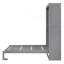 Lit escamotable double pleine grandeur avec tablettes-783483302