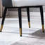 Ensemble de 2 chaises de salle à manger modernes en cuir PU - Chaises de cuisine ergonomiques à haut dossier avec pieds en acier au carbone, imperméables et faciles à nettoyer | Idée de cadeau