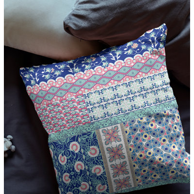 Color Square Faux Suede Pillow Cover & Insert