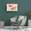 «Gola Filigree Coral Flowers», reproduction sur toile tendue-1090373388