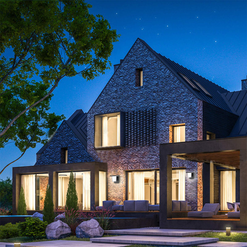 Genoveva Black 18cm H Integrated LED Outdoor Flush Mount
