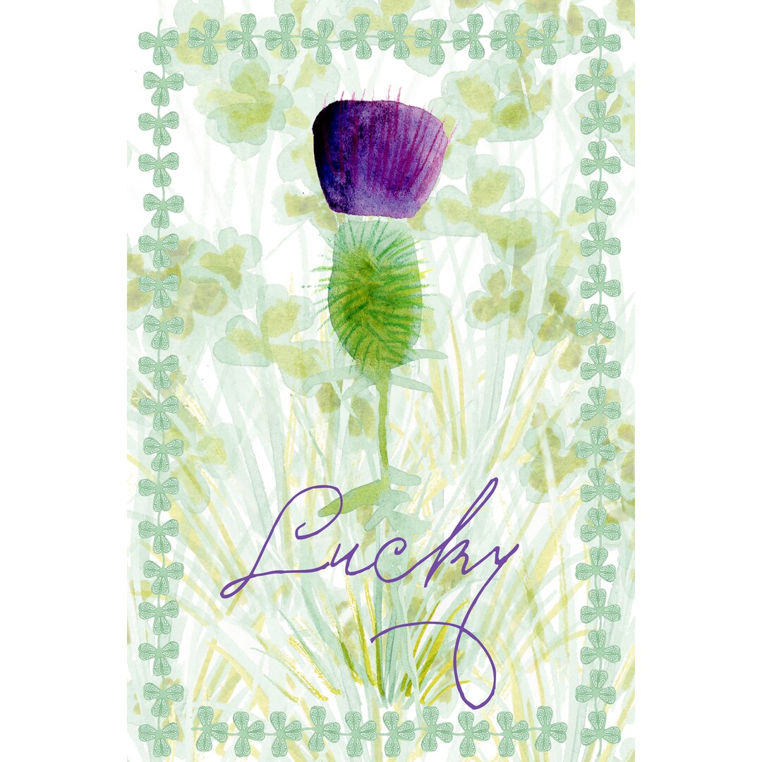 Leinwandbild Lucky Shamrock I von Alicia Ludwig