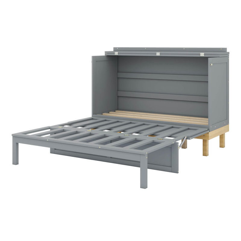 Lit escamotable peu encombrant, Gris