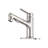 Bathroom Sink Faucet With Pull Out Sprayer, Single Handle Modern Bathroom Basin Faucet With Pop-Up Sink Drain Stopper & Deck Plate-118546128