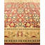 Tapis unique rouge / rouille noué à la main de conception unique 8 pi 1 po x 9 pi 9 po Keenan