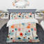 Ensemble de housse de couette en microfibre pastel bleu / rose-416025266