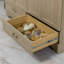 Meuble-lavabo double 60,50 po avec 2 armoires, 2 tiroirs et plateau en marbre de culture Emlyn-905697052