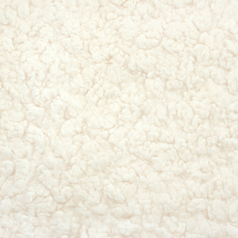 Kiwi Gliding Ottoman, Natural, Cream Shearling