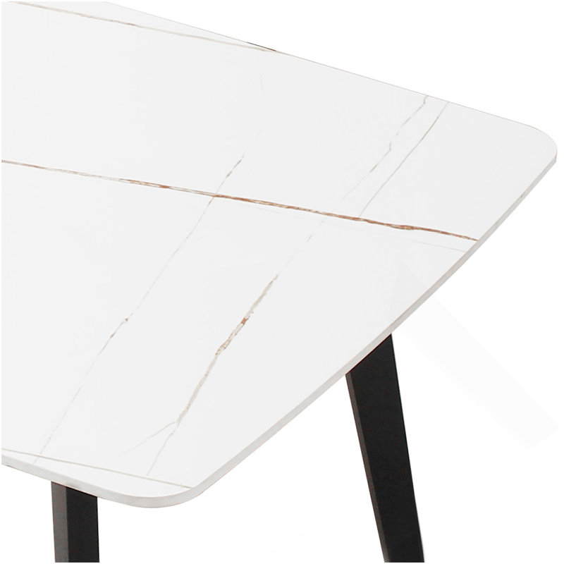 Porcelain Dining Table White 70"