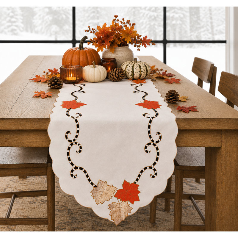 Chemin de table Scrolling Leaf, L 72 po x l 15 po