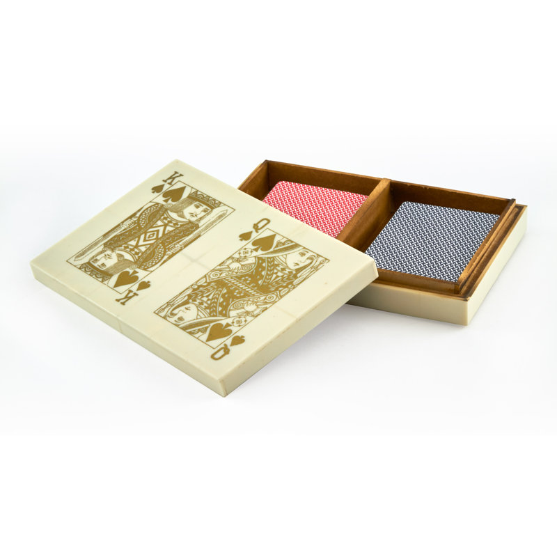 Bone Playing Card Set