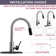 Dual Spray Push Button Mode Kitchen Faucet with Pull Down Sprayer Head