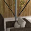 Parasol en porte-à-faux rectangulaire 150 po x 111,4 po avec manivelle et contrepoids inclus-1530038012