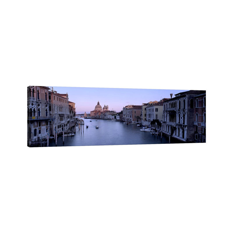 Buildings Along A Canal, Santa Maria Della Salute, Venice, Italy #2 - Wrapped Canvas Panoramic Print