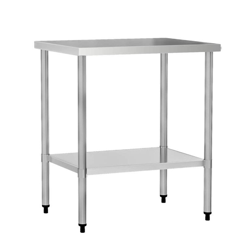 Table de travail commerciale en acier inoxydable, H 35,4 po x L 30 po x l 24 po