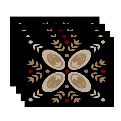 Mazee Polyester Geometric Rectangle Placemat