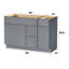 Base de meuble-lavabo simple 48 po seulement-97571437