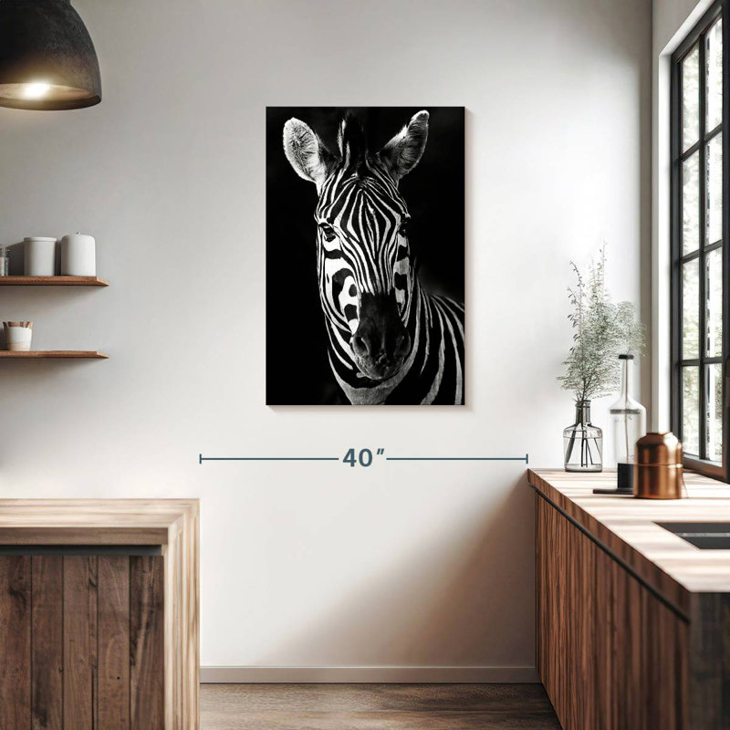 Brampt Serious Zebra, 36" H x 24" W