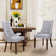 Aalbert Tufted Wing Back Parsons Upholstered Dining Chair Side Chair