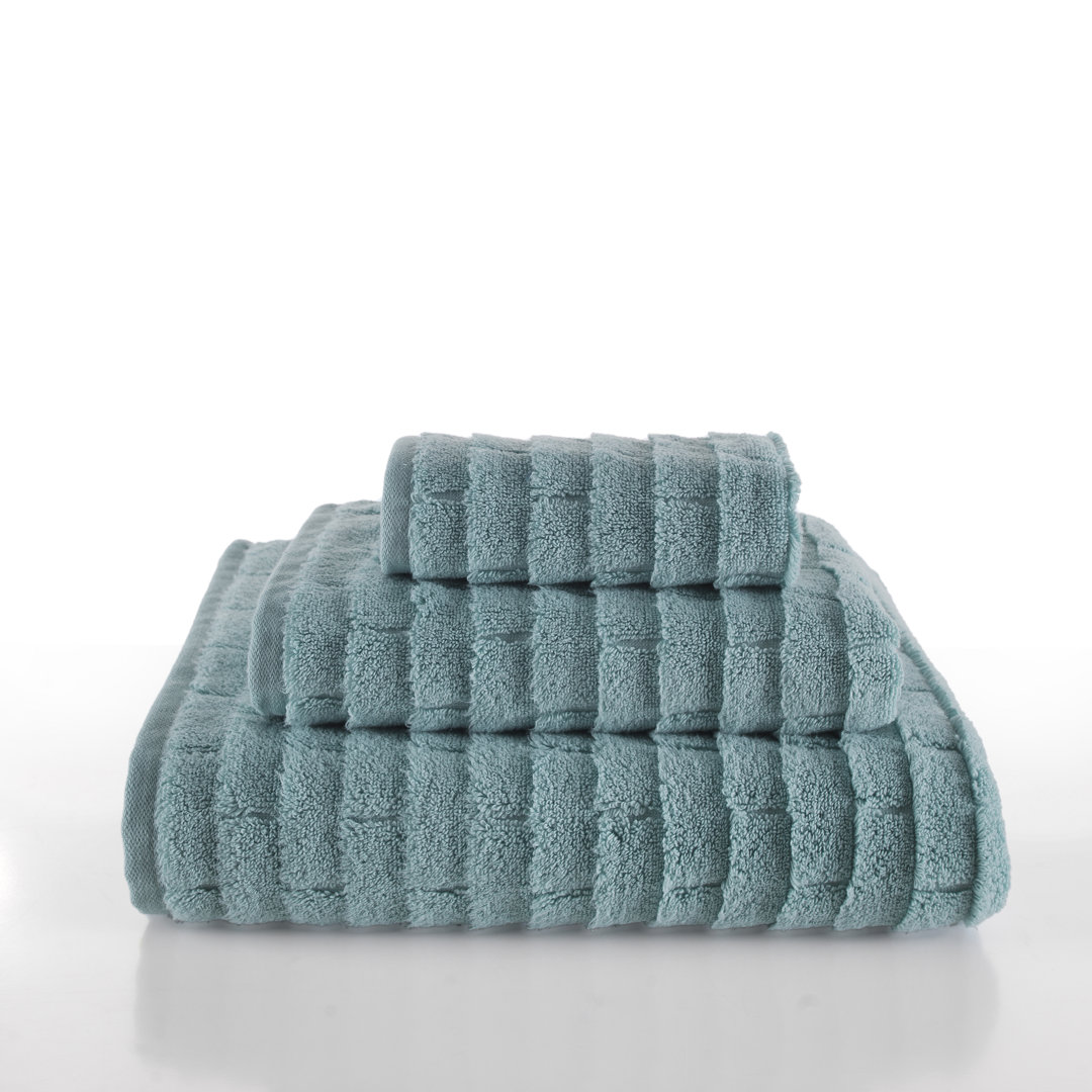 Subway Tile 3 Piece Turkish Cotton Towel Set Talesma